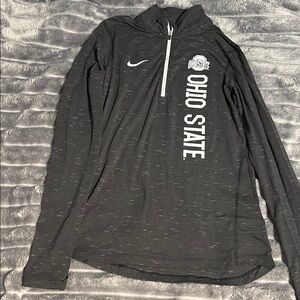 Ohio State Black Quarter-Zip Pullover